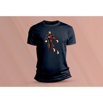 Sandratex dětské bavlněné tričko Iron Man. tmavě šedá