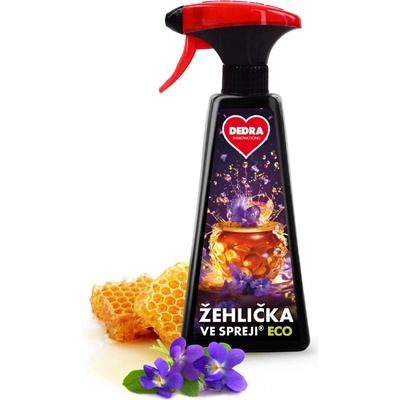 Dedra ECO žehlička ve spreji VIOLETS IN HONEY na vyrovnání skladů a záhybů na oblečení 500 ml