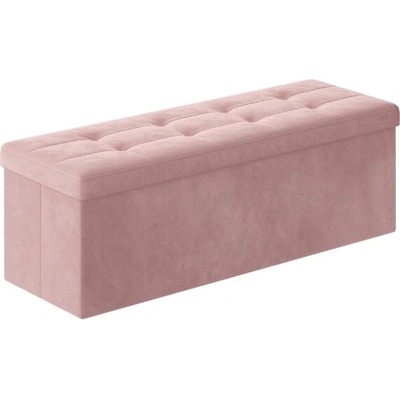 Textilomanie Taburet s úložným prostorem OTTOMAN 110x38 cm, růžový