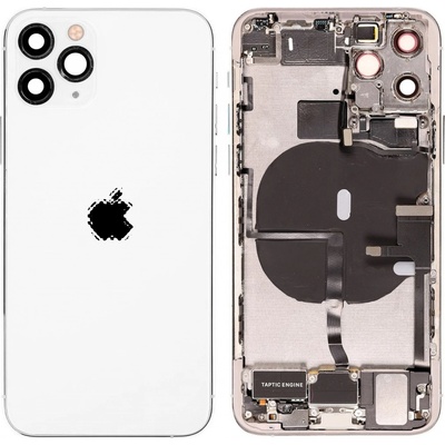 Kryt Apple iPhone 11 Pro Zadní Housing s Malými Díly stříbrný