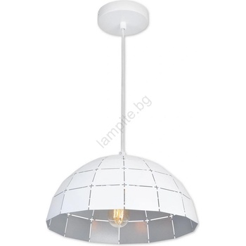 Top Light Apolo 30B - Пендел 1xE27/40W/230V бял/сребрист (TP1605)