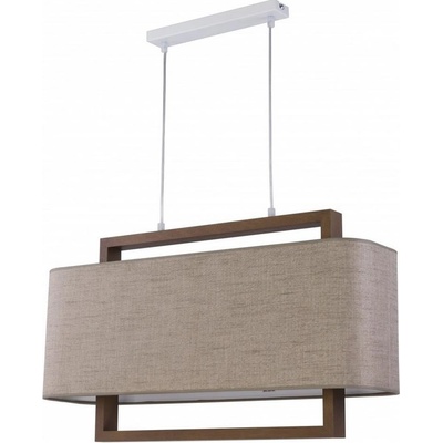 TK Lighting Luster na lanku ARTEMIDA 2xE27/60W/230V béžová/hnedá 2563