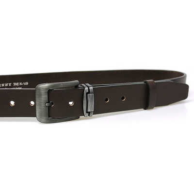 Penny Belts kožený opasek 507-40 tmavě hnědý