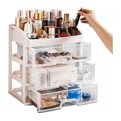 sapro Organizér na kosmetiku krémový Soulima 19357