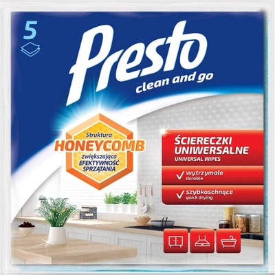 Presto Clean suché obrúsky univerzálne modré 5 ks