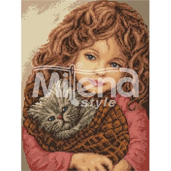 Image 1 of Milena Style Детска обич - Печатана Aida 14 ct без конци