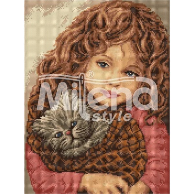 Milena Style Детска обич - Печатана Aida 14 ct без конци