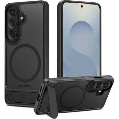 Tech-Protect Magsafe Калъф с Поставка за Samsung S26 Plus, Tech-Protect Magrack Case, Черен (5906302390892)