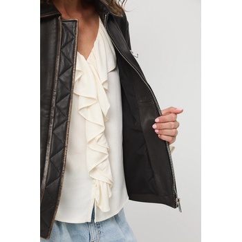 Medicine Кожено мотоциклетско яке Medicine в кафяво преходен модел (RS25.KUD407)