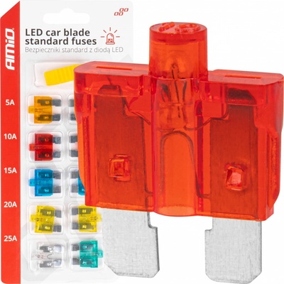 Autopoistky nožové štandard s led diódou 10 ks