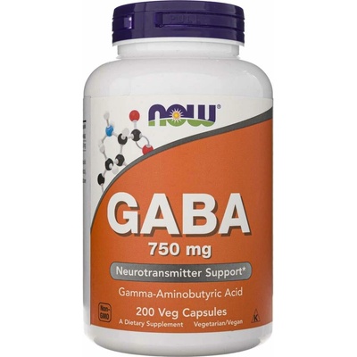 Now GABA 750 mg 200 rostlinných kapsúl