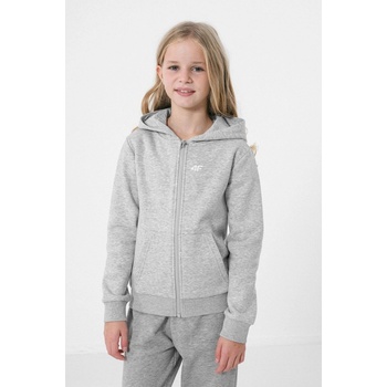 4F Detská mikina šedá
