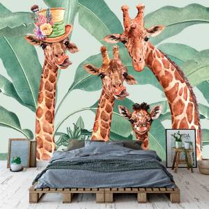 Art Gift Decor Фототапет - Весели жирафи