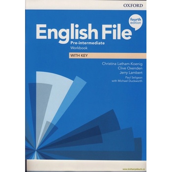 English File Fourth Edition Pre-Intermediate Workbook with Answer Key