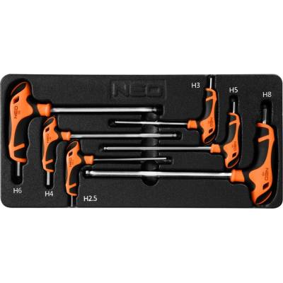Neo Tools Šestihranné klíče 6 ks vložka 84-254