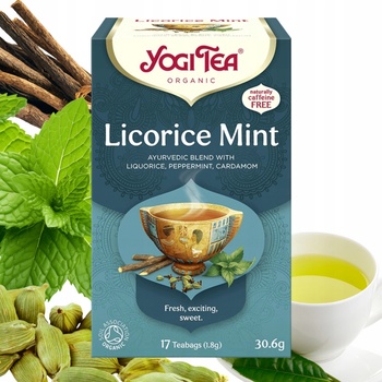 Yogi Tea Bio Lékořice Máta 17 x 1,8 g