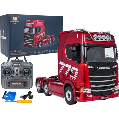 Ramiz Auto na diaľkové ovládanie SCANIA 770S RTR 1:18 R/C kamión Červený
