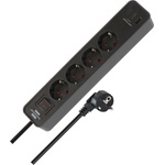 brennenstuhl Разклонител Brennenstuhl - Ecolor, 4 гнезда, 2x USB C & 1x USB A, 1.5 m, черен (1153240216)