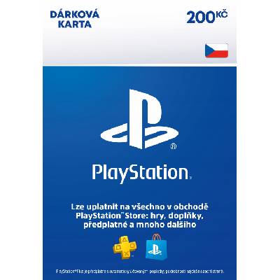 PlayStation Store predplatená karta 200 Kč CZ