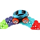 Teddies Autodráha barevná pružná 92 ks auto na baterie se světlem