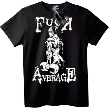 NOONEBRAND Тениска Долу Посредствеността - Фитнес - 6XL, Black