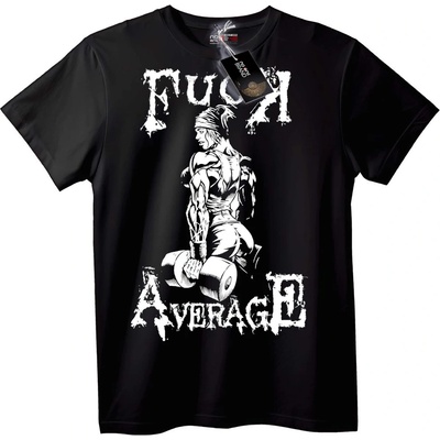 NOONEBRAND Тениска Долу Посредствеността - Фитнес - 6XL, Black