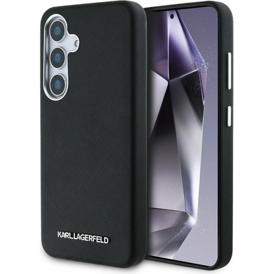 KARL LAGERFELD PU Saffiano Метално лого и рамка заден капак за Samsung Galaxy S25 Black Karl Lagerfeld | Lilav | МЪЖЕ | UNI