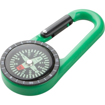 Cool Ключодържател-карабинер Clark, с компас, зелен (6135140015)