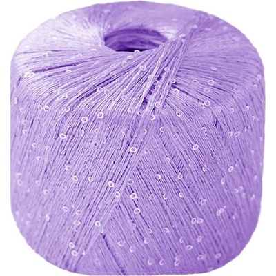 Lana Gatto PAILLETTES světle fialová – příze s flitry 25 g / 195 m