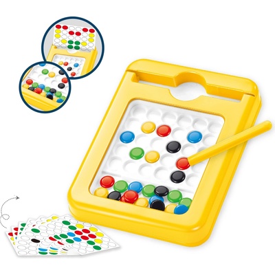 Tabulka s barevnými magnetkami