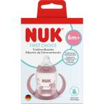 Nuk Шише за сок NUK First Choice Temperature Control, 150 мл, 6+ месеца, Слон, розово (10215437)