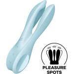 Satisfyer Светло син вибратор Satisfyer Threesome 1
