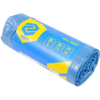 Vorel Vrece na odpad MDPE 35l 11 µm 30 ks