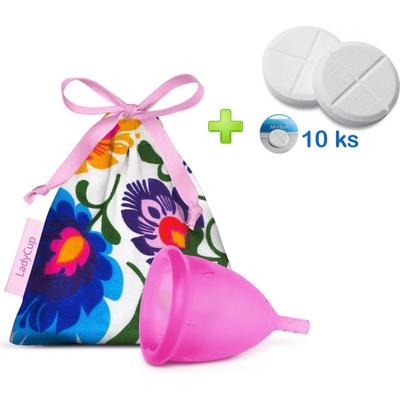 LadyCup menstruační kalíšek Divoký zimolez S + tablety 10 ks – Zbozi.Blesk.cz