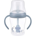 Nuk Бебешко шише NUK Perfect Match - Със силиконова сламка, TC, РР, 150 ml, Пингвин (10215401) - baby