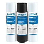 Ecosoft Комплект от 3 филтърни патрона PP 5 μm, GAC, PP 1 μm (CHV3ECO)