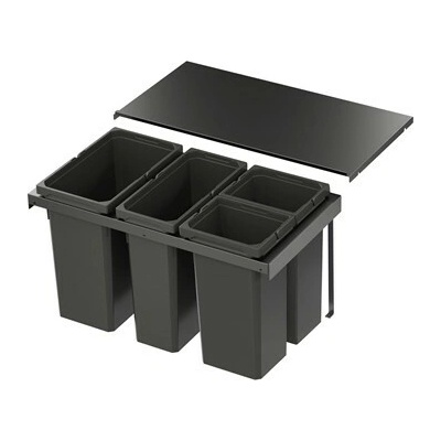 VS ENVI Flex Pro Systém na třídění odpadu KŠ 800 mm, 1×28/1×21/2×12,5 l, lava