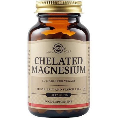 Solgar Chelated Magnesium, 100 mg, 100 таблетки, Solgar