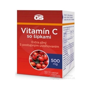 GS Vitamin C 500 se šípky 60 tabliet