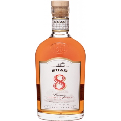 Suau Brandy 8y 37% 0,7 l (holá láhev)