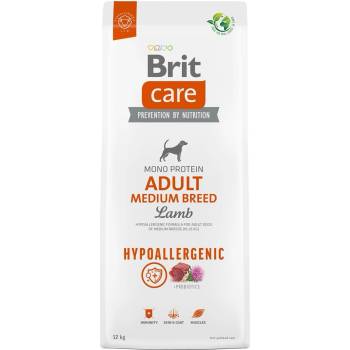 Brit BRIT Care Hypoallergenic Adult Medium Breed Lamb Храна за кучета, суха, за възрастни, средна порода, хипоалергенна, с агнешко, 12 kg