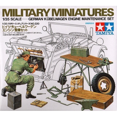 Tamiya Motor nemeckého vozidla Kübelwagen a dielenské vybavenie 1:35