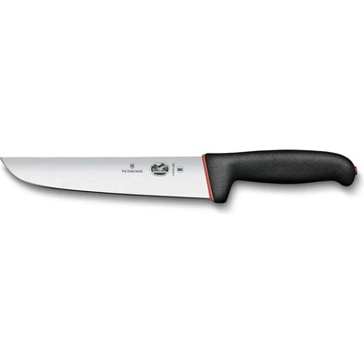 Victorinox Fibrox Dual Grip 5.5203.20D Mäsiarsky nôž 20 cm - rovný, čierna/červená