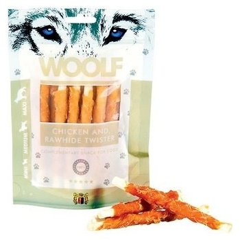 WOOLF chicken and rawhide twister 100 g