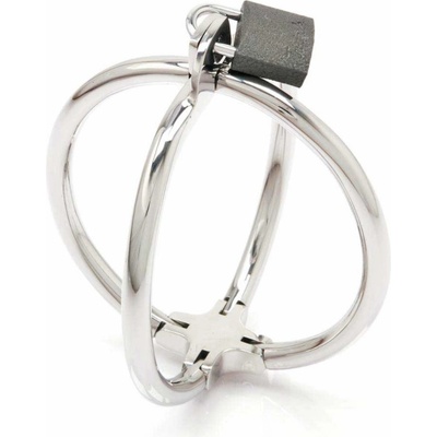 Metal Hard Criss Cross Hand Restraint Stainless Steel