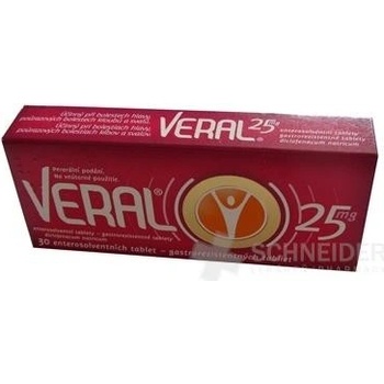 Veral 25 mg tbl.ent.30 x 25 mg