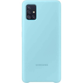 Samsung Silicone Cover EF-PA715TLEGEU - оригинален силиконов кейс за Samsung Galaxy A71 (син)