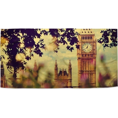 Sablio Uterák Londýn Big Ben Flowers 50 x 100 cm