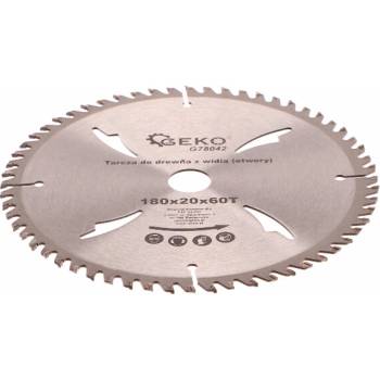GEKO Kotouč pilový vidiový s otvory, 180x20x60T