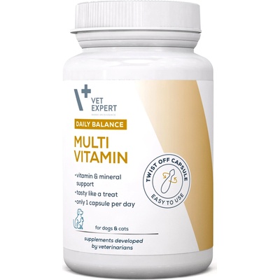 VetExpert Multivitamin 50 kapslí (TWIST OFF) - vitamínový a minerální přípravek pro psy a kočky